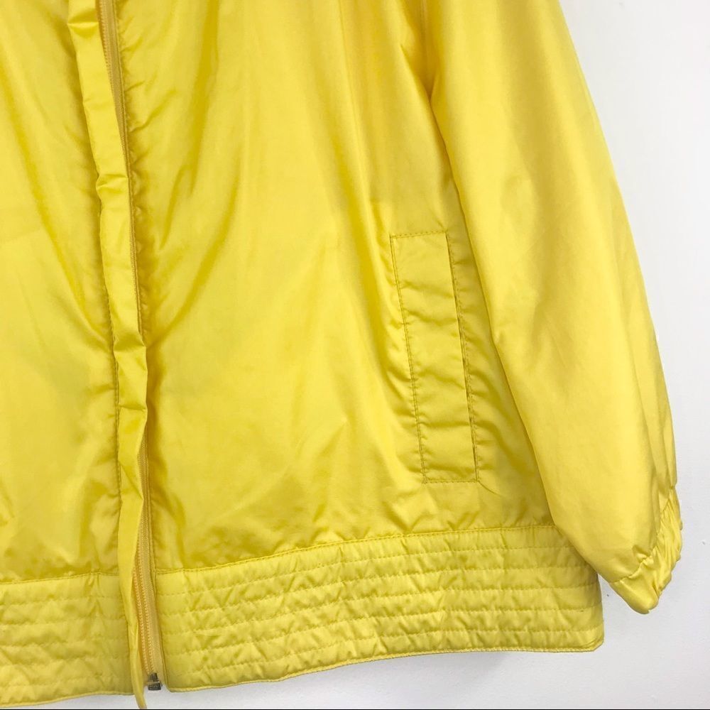Sean John Lemon Yellow Nylon Zip Up Crop Jacket - Picture 6 of 16